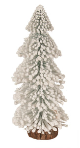 Flocked Snowy Tree