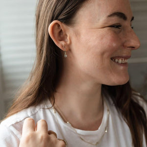 Clear Prism Hoops