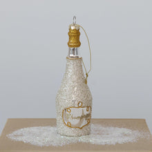 Load image into Gallery viewer, Glitter and Gold Champagne Glass Ornament