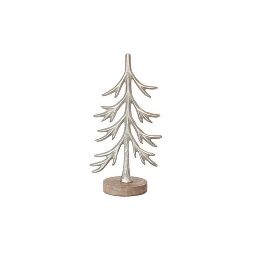 Cast Aluminum Tree on Wood Base