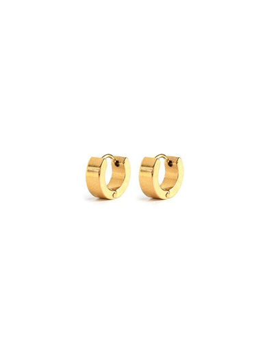 Gold Dylan Tiny Flat Hoops