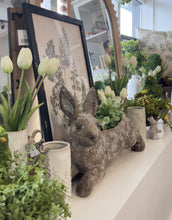 Load image into Gallery viewer, Weathered Cement Bunny Planter