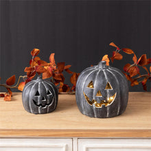 Load image into Gallery viewer, Black Pumpkin Luminaries