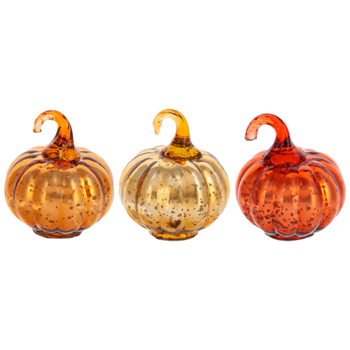 Antique Mercury Glass Pumpkin