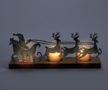 Load image into Gallery viewer, Santa&#39;s Sleigh Tealight Holder