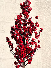 Load image into Gallery viewer, Red Berry Tree in Silver Planter