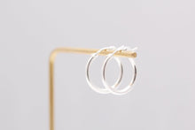 Load image into Gallery viewer, Sterling Silver Hoops