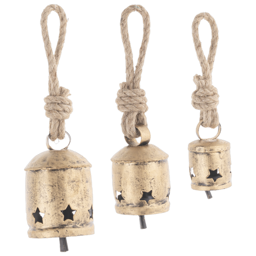 Gold Star Bell Ornament