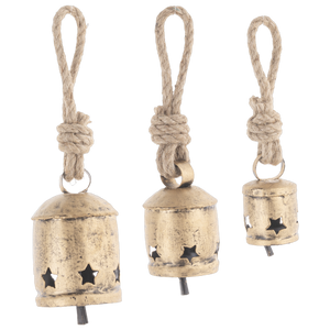 Gold Star Bell Ornament