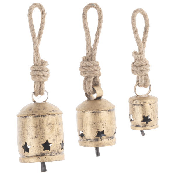 Gold Star Bell Ornament