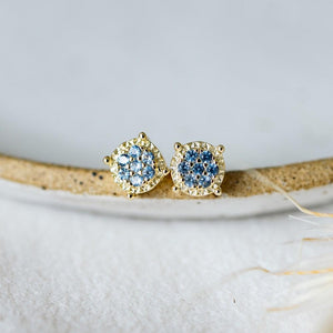 Blue Bedazzle Studs