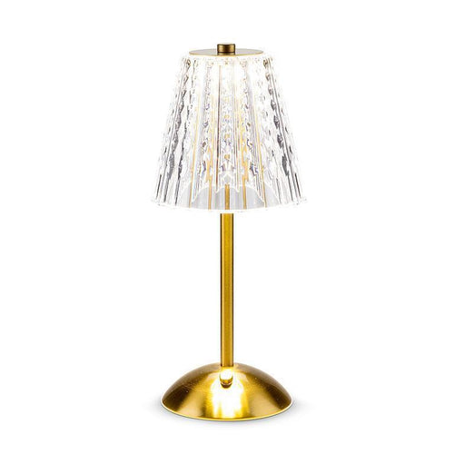 Gold Crystal Shade LED Table Light