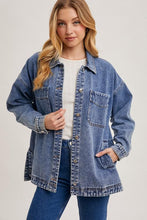 Load image into Gallery viewer, Asher Blue Denim Jacket