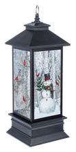 Load image into Gallery viewer, LED Shimmer Snowman Lantern