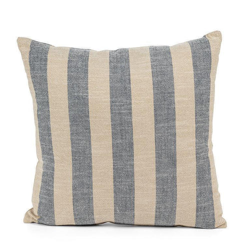 Blue & Natural Harbour Stripe Cushion