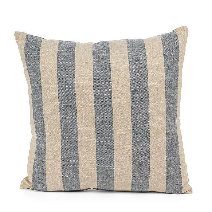 Blue & Natural Harbour Stripe Cushion
