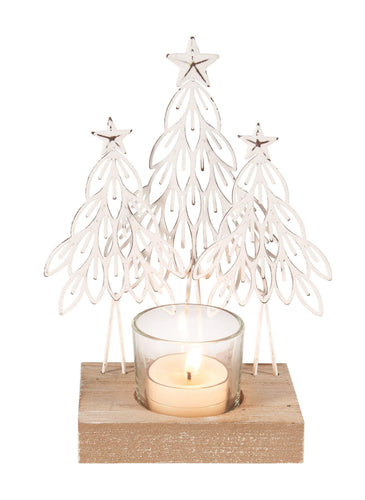 White Trees Tealight Holder