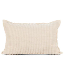 Load image into Gallery viewer, Beige Kantha Rectangle Pillow