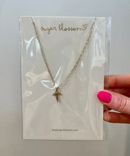 Bow Charm Paperclip Necklace