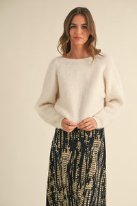 Ivory Rowan Twist Sweater