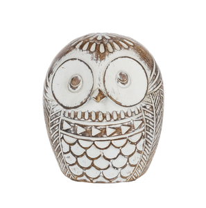 Carved Owl Figurine