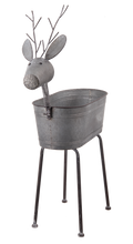 Load image into Gallery viewer, Metal Reindeer Planter