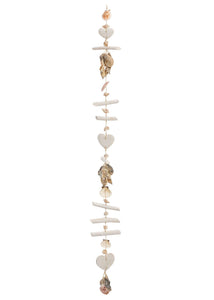 Driftwood Heart & Shells Garland