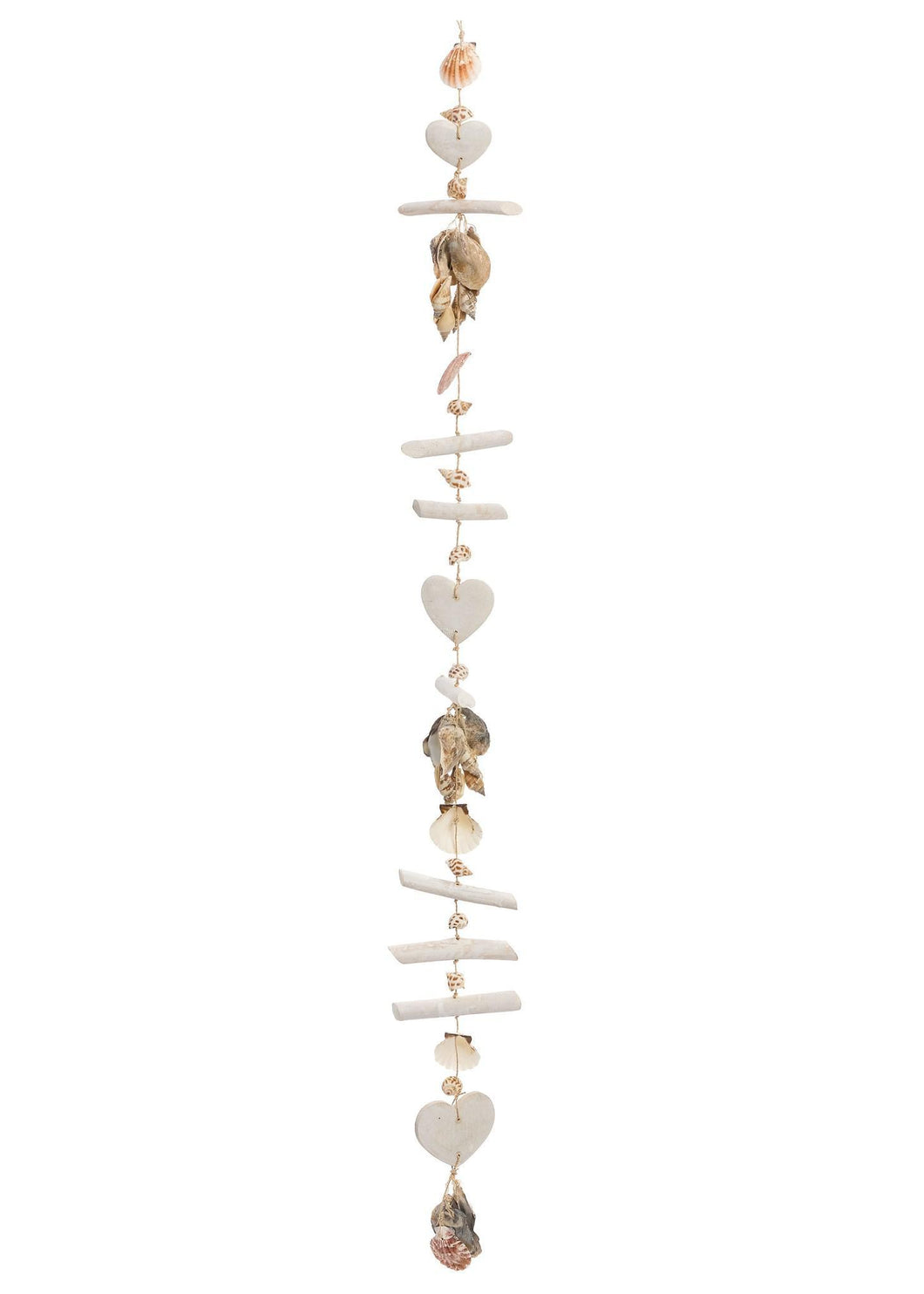 Driftwood Heart & Shells Garland