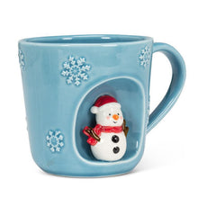 Load image into Gallery viewer, Snowman Snowflake Mug