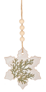 Cedar Print Ornaments