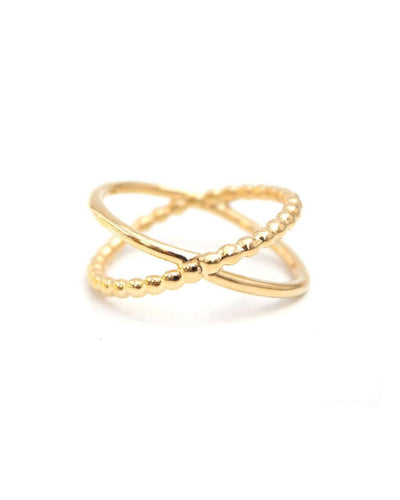 Gold Alexe X Ring