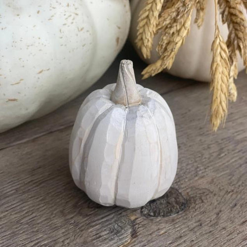 Small White Tall Pumpkin