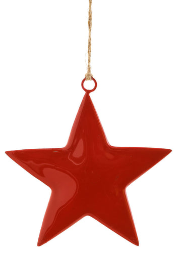 Red Enamel Star Ornament