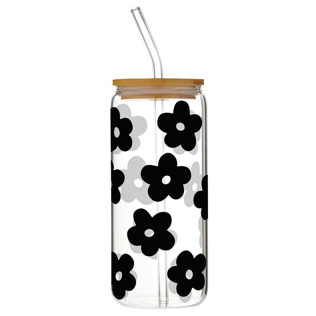 Black Daisy Tumbler