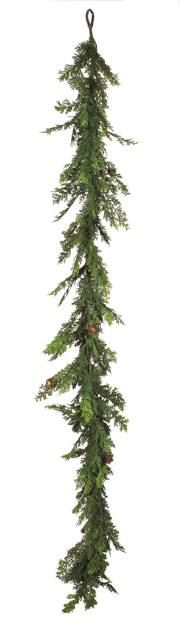 Mini Pinecone Cypress Garland