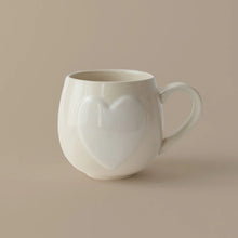 Load image into Gallery viewer, Cream Big Heart Mug