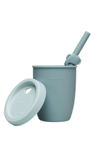 Load image into Gallery viewer, Elephant Kids Silicone Cup with Straw