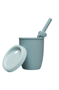Elephant Kids Silicone Cup with Straw