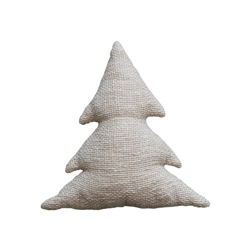 Neutral Slub Tree Pillow