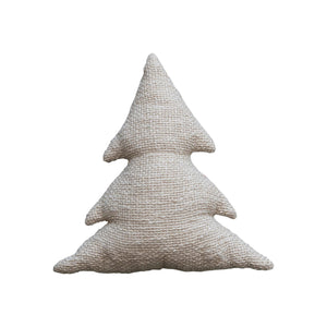 Neutral Slub Tree Pillow