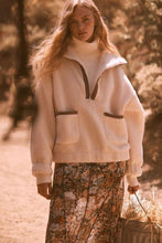 Load image into Gallery viewer, Cream Sienna Sherpa Pullover Jacket