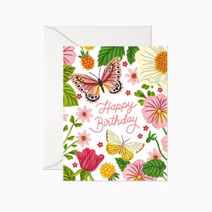 Happy Bday Butterflies Card