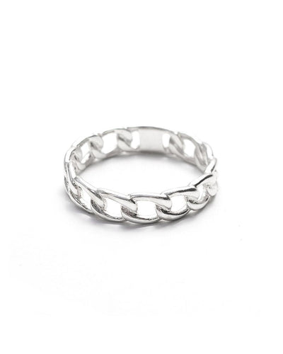 Silver Shane Link Chain Ring