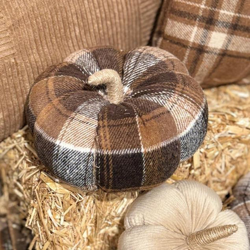 Large Austin Plaid Pumpkin