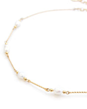 Load image into Gallery viewer, Gold Coco Pearl Chocker Necklace