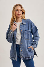 Load image into Gallery viewer, Asher Blue Denim Jacket