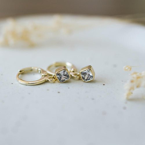 Clear Prism Hoops