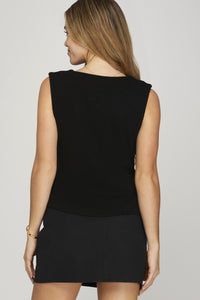Black Willa Knit Vest