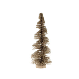 Champagne Swirl Bottle Brush Tree