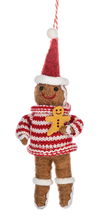 Load image into Gallery viewer, Felt Gingerbread Ornament